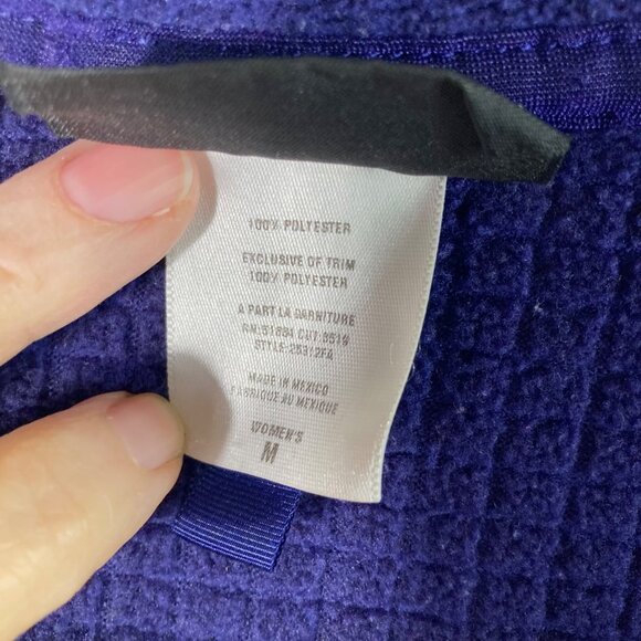 Womens Vtg Patagonia R1 Polartec Regulator Full Zip Jacket M Purple Polyester - Picture 7 of 11